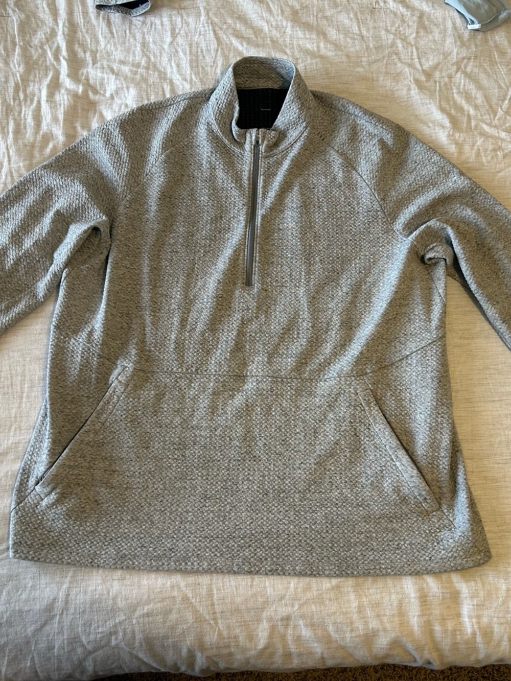 lululemon at ease half-zip (grey)